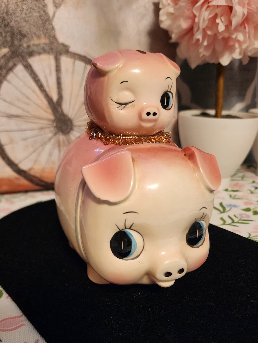 Vintage Double Piggy Bank